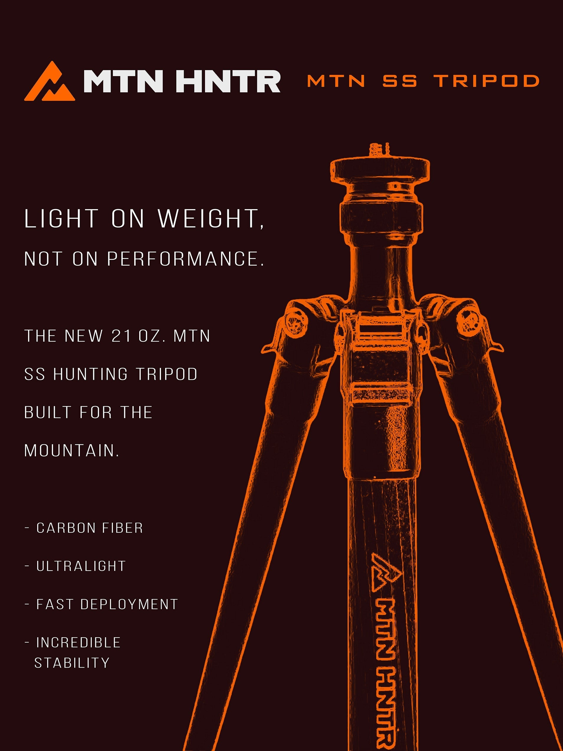 Lightweight Hunter's Tripod: Stable, Ultralight – MTN HNTR